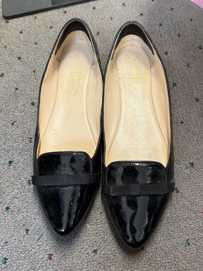 Classic Black Patent Pointed-Toe Flats